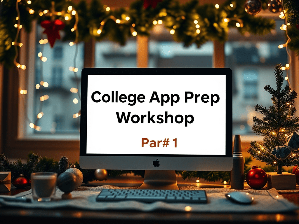 UPDATED Complimentary College App Prep&nbsp;Workbook